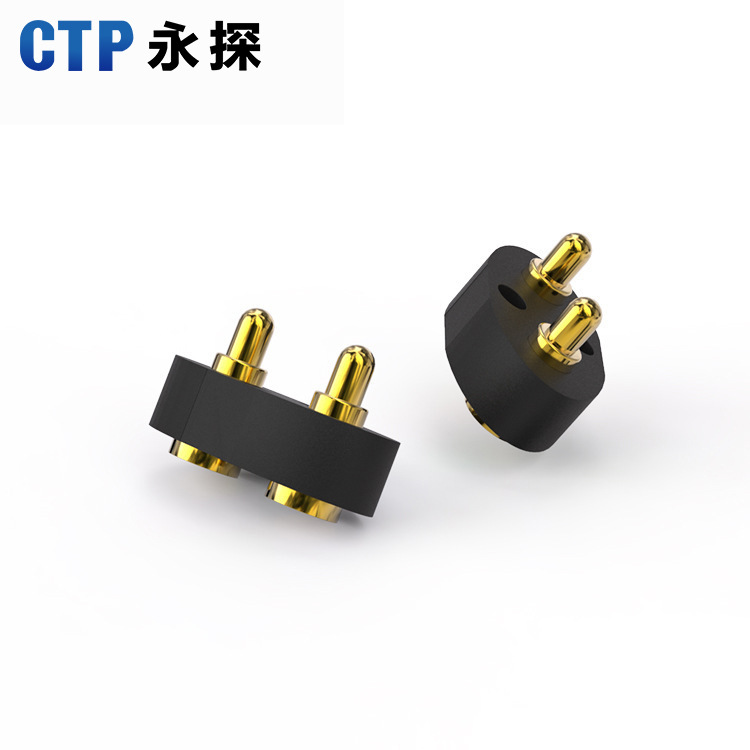 pogopin連接器彈簧探針連接器 智能手環(huán)充電線2pin 藍(lán)牙耳機(jī)頂針